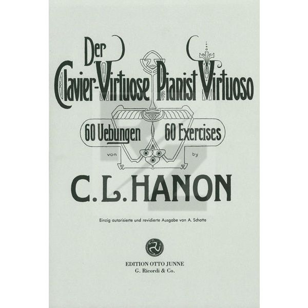 Image Otto Junne Verlag Hanon Pianist Virtuoso