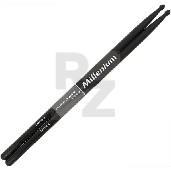 Millenium 5A Carbon Drumstick Supergrip Image Millenium 5A Carbon Drumstick Supergrip