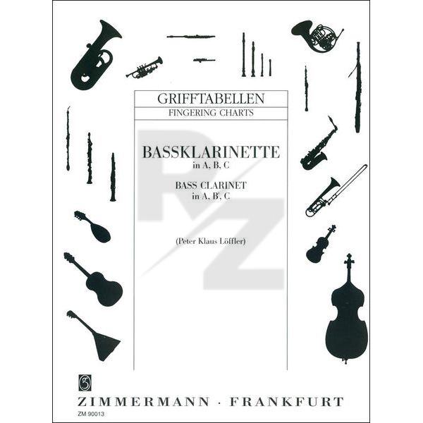Image Zimmermann Verlag Grifftabelle Bassklarinette