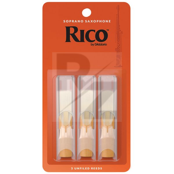 Image DAddario Woodwinds Rico Soprano Sax 3.0 3-Pack