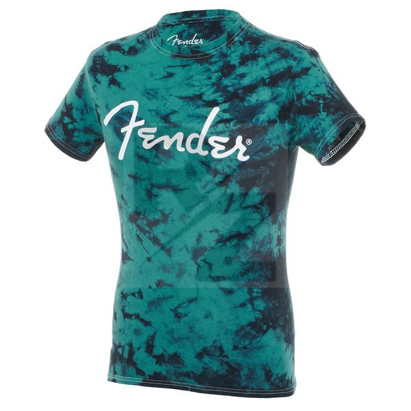 Fender T-Shirt Tie-Dye Logo Black XL Image Fender T-Shirt Tie-Dye Logo Black XL