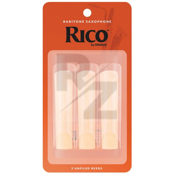 Image DAddario Woodwinds Rico Baritone Sax 3.0 3-Pack