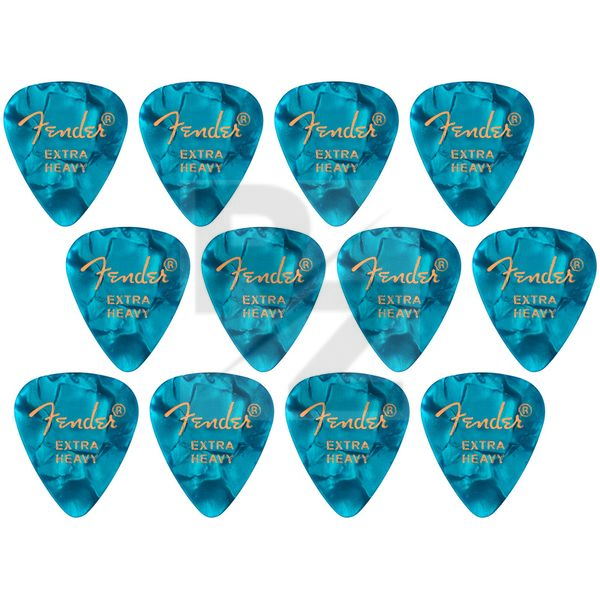 Image Fender Ocean Turq Pick Extra Heavy