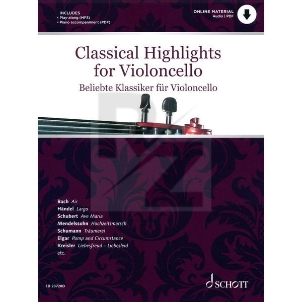 Image Schott Classical Highlights Cello