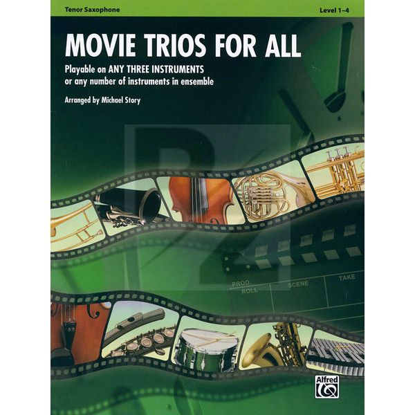 Image Alfred Music Publishing Movie Trios For All Tenor Sax
