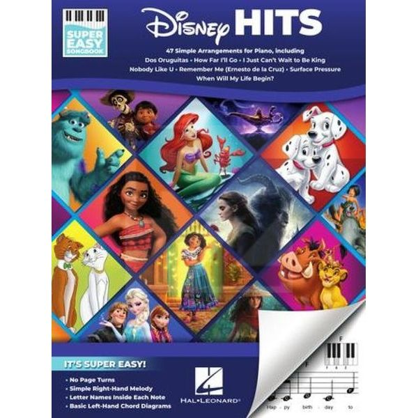 Image Hal Leonard Disney Hits Super Easy