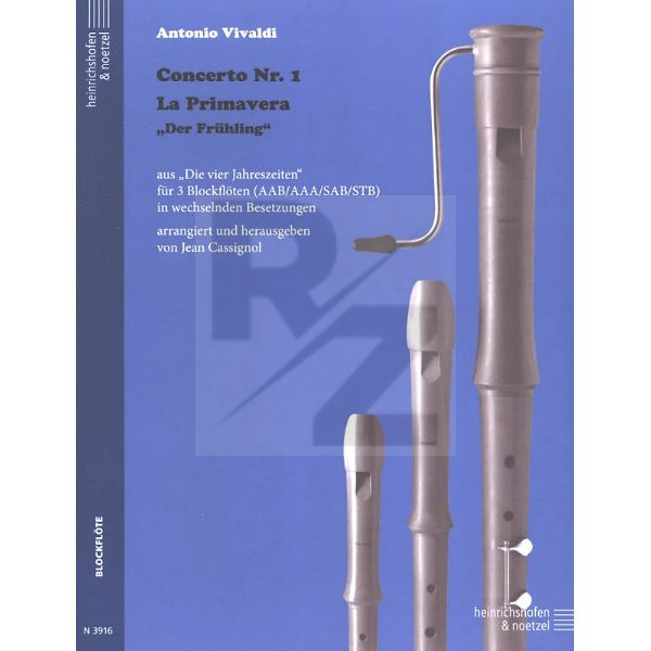 Image Heinrichshofen Verlag Vivaldi Frühling 3 Blockflöten