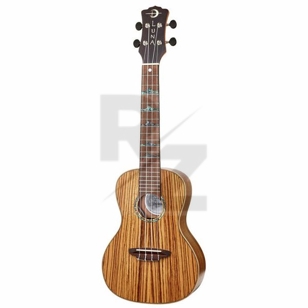 Luna Guitars Uke High Tide Zebra Concert Image Luna Guitars Uke High Tide Zebra Concert