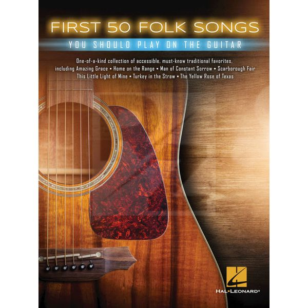 Image Hal Leonard First 50 Folk Songs Guitar