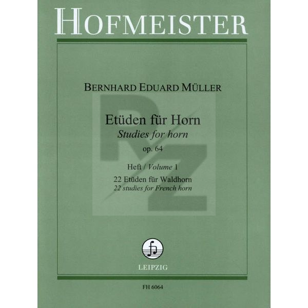 Image Friedrich Hofmeister Etüden für Horn 1