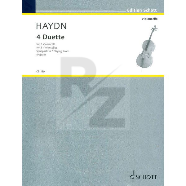 Image Schott Haydn 4 Duette Violoncello