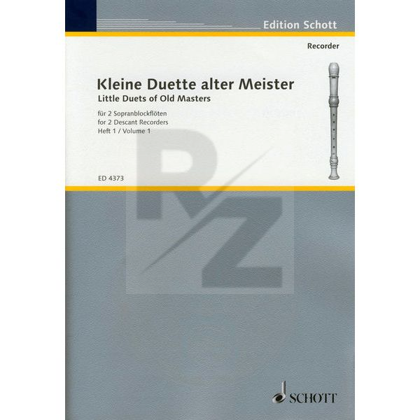 Schott Duette Alter Meister Flöte Image Schott Duette Alter Meister Flöte