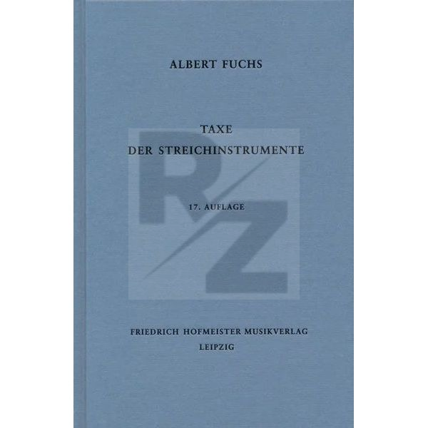 Image Friedrich Hofmeister Verlag Taxe der Streichinstrumente