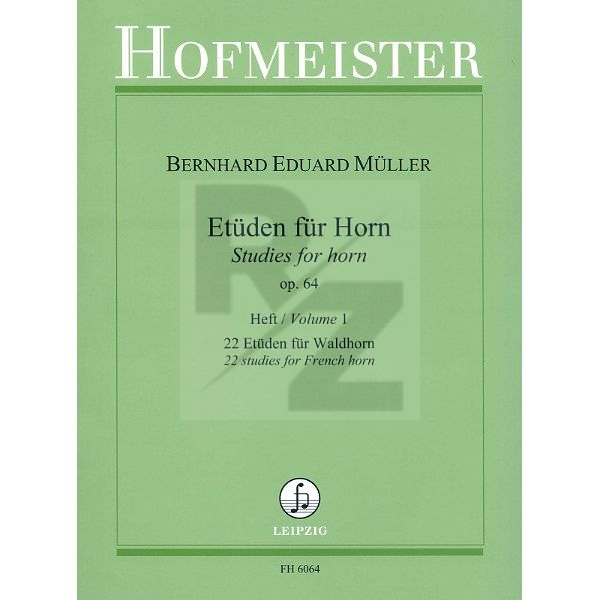 Image Friedrich Hofmeister Verlag Etüden für Horn 1