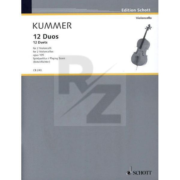 Image Schott Kummer 12 Duos Cello