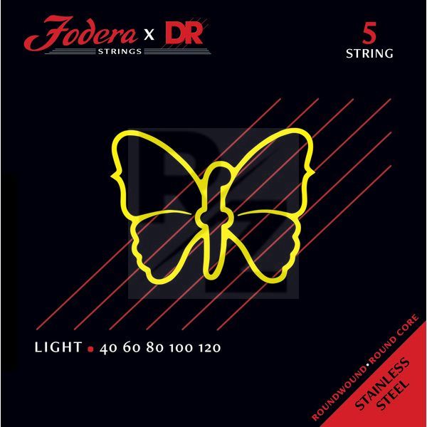 Image Fodera x DR 5-String Set Light Steel