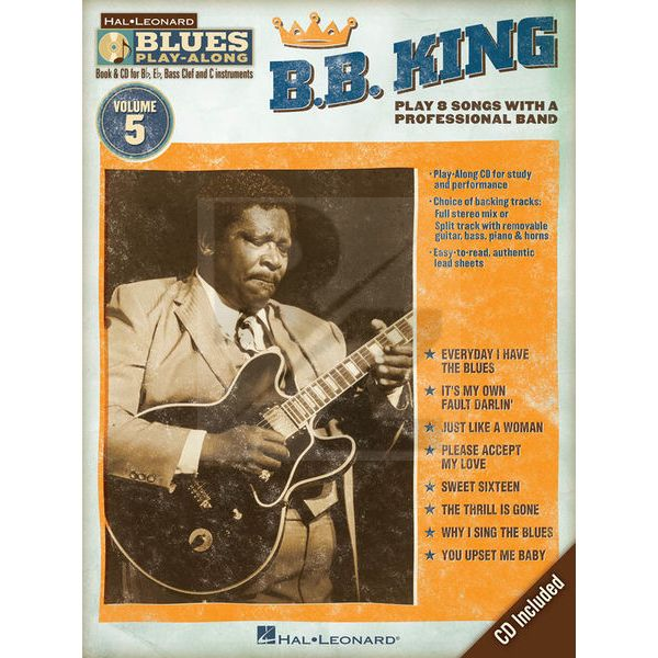 Image Hal Leonard Blues Play-Along B.B. King
