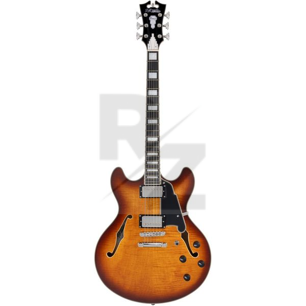 D'Angelico Premier DC Dark Iced Tea Burst Image D'Angelico Premier DC Dark Iced Tea Burst