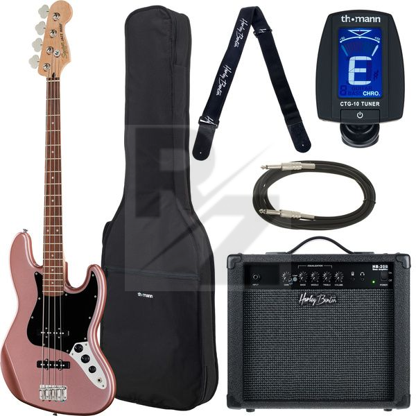 Image Squier Aff. Jazz Bass Burg. Mi Set