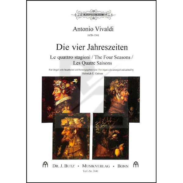 Image Dr. J. Butz Musikverlag Vivaldi 4 Jahreszeiten Orgel
