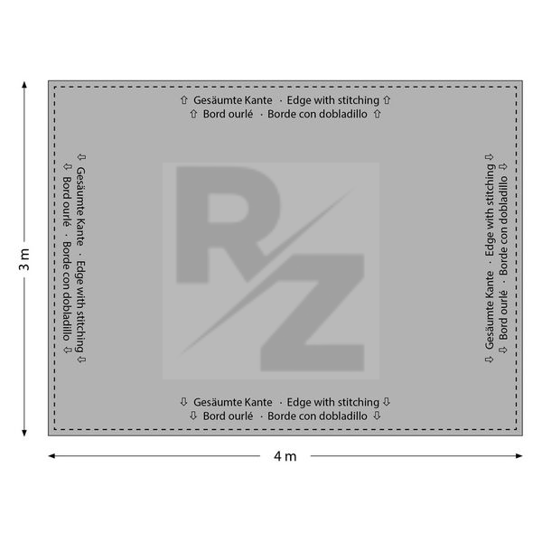 Image Stageworx Deco Curtain 160g/m² 4x3m BK