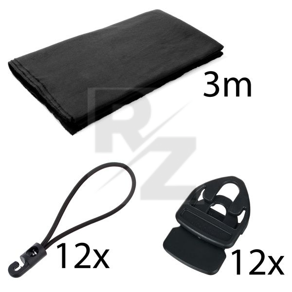 Image Stairville Molton 500g/m² Set Black 3x3 m