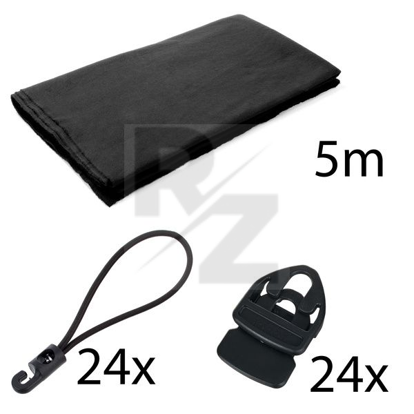 Image Stairville Molton 500g/m² Set Black 5x3m