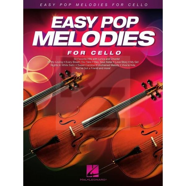 Image Hal Leonard Easy Pop Melodies Cello