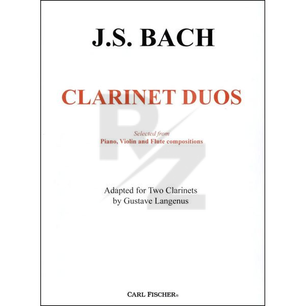 Image Carl Fischer Bach Clarinet Duos