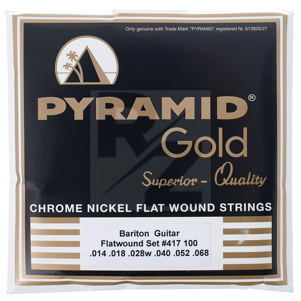 Image Pyramid 417 Gold Flatwound Baritone 14