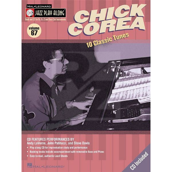 Image Hal Leonard Jazz Play-Along Chick Corea