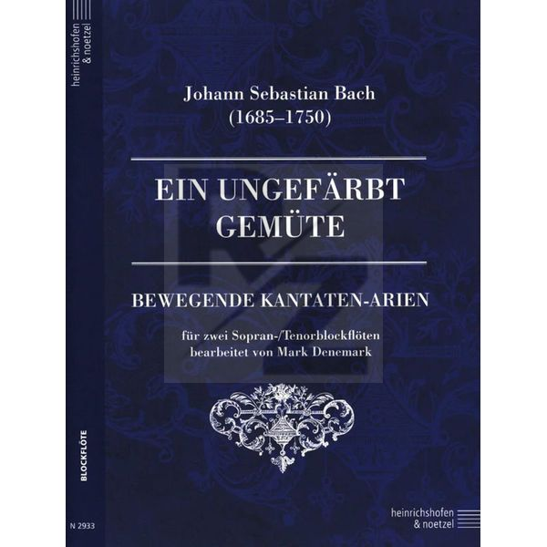 Image Heinrichshofen Verlag Bach Ein ungefärbt Gemüte