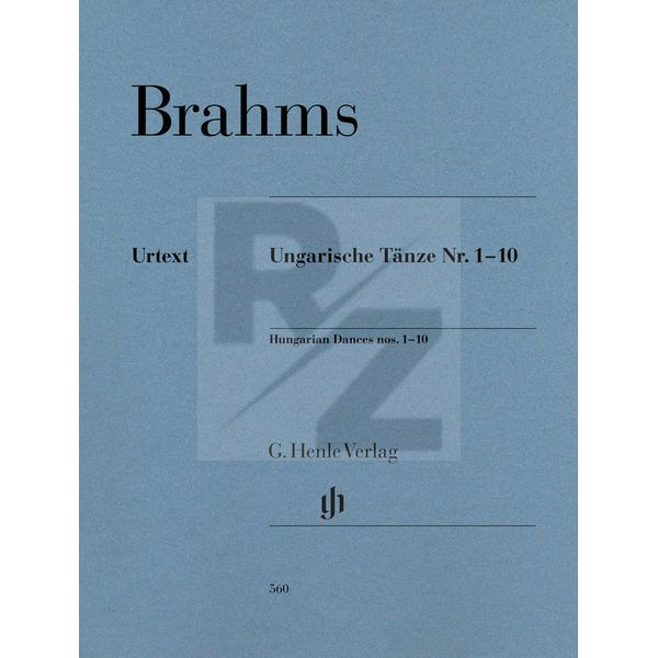 Image Henle Verlag Brahms Ungarische Tänze 1-10