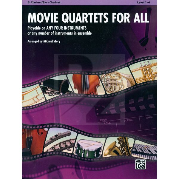 Image Alfred Music Publishing Movie Quartets for All Clarine