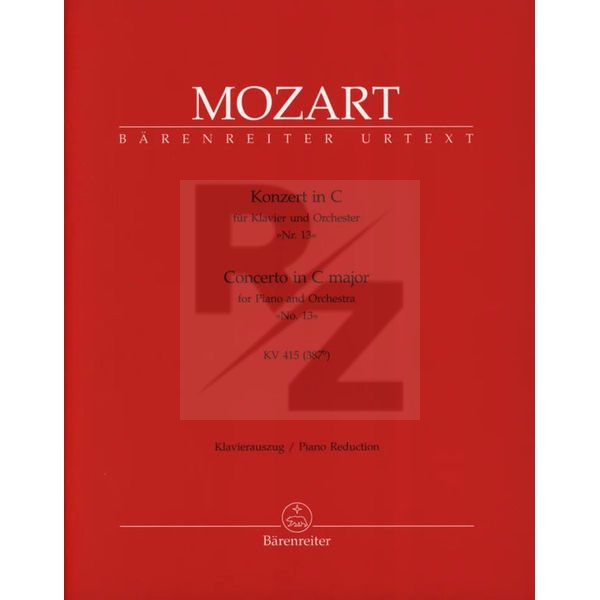 Image Bärenreiter Mozart Klavierkonzert KV 415