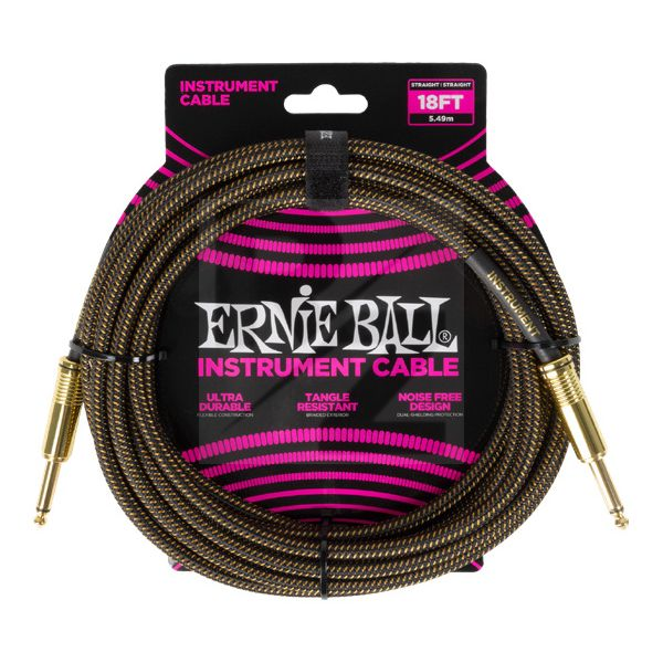 Image Ernie Ball Instr.Cable Braided 18ft PD