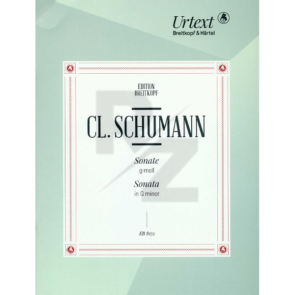 Image Breitkopf & Härtel Cl. Schumann Sonate g-moll