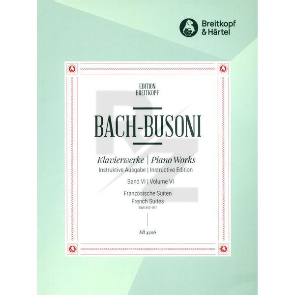 Image Breitkopf & Härtel Bach/Busoni Französische Suite