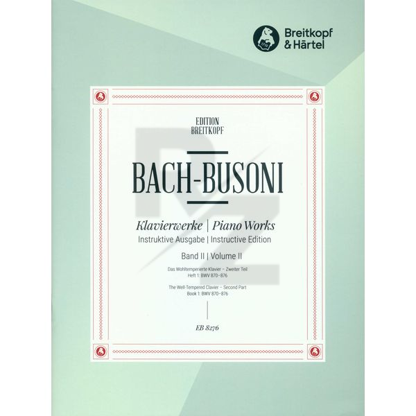 Image Breitkopf & Härtel Bach/Busoni Wohltemperiert 1/1