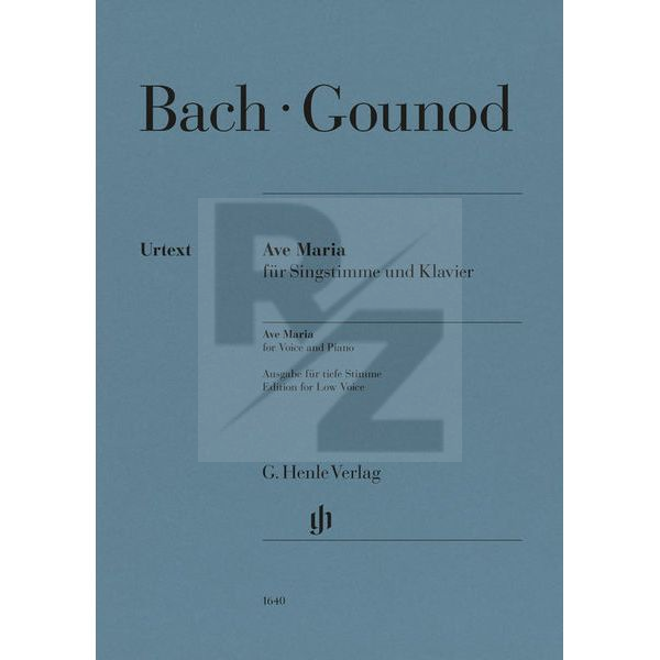 Image Henle Verlag Bach/Gounod Ave Maria tief