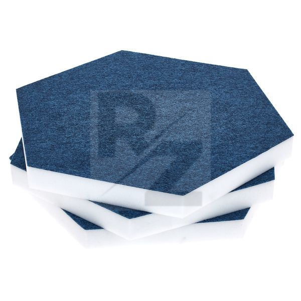 Image t.akustik Hexagon Melamine Light Blue 25
