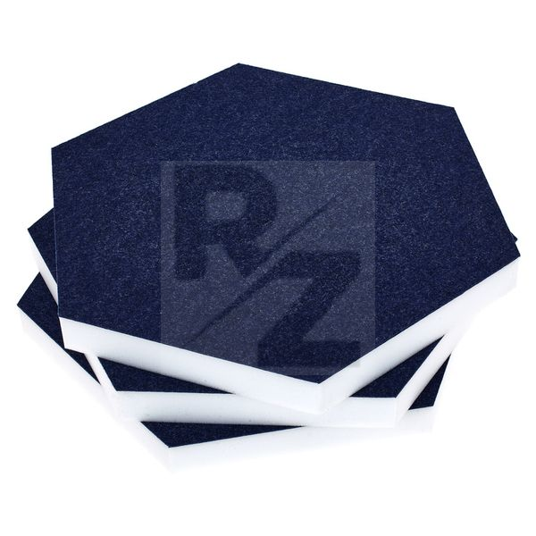 Image t.akustik Hexagon Melamine Dark Blue 25