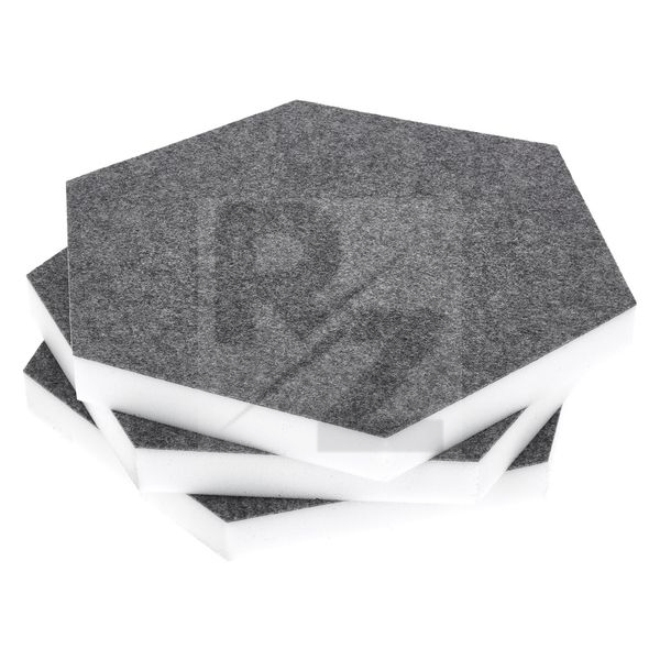 Image t.akustik Hexagon Melamine Grey 25