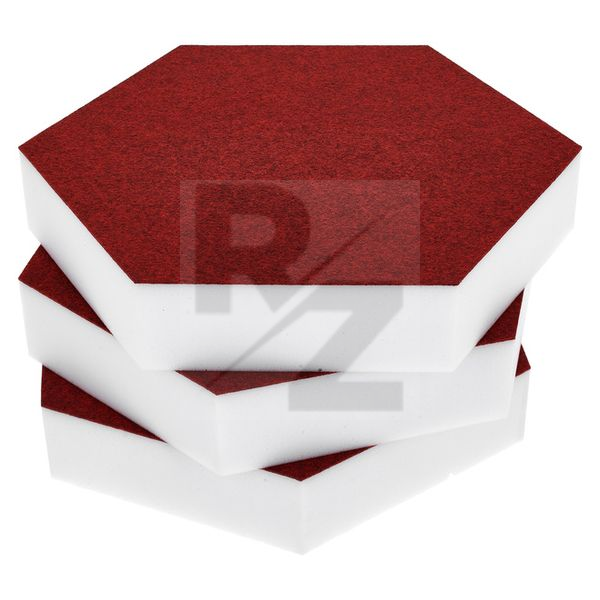 Image t.akustik Hexagon Melamine Bordeaux 50