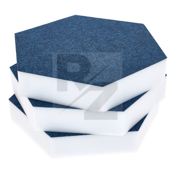 Image t.akustik Hexagon Melamine Light Blue 50