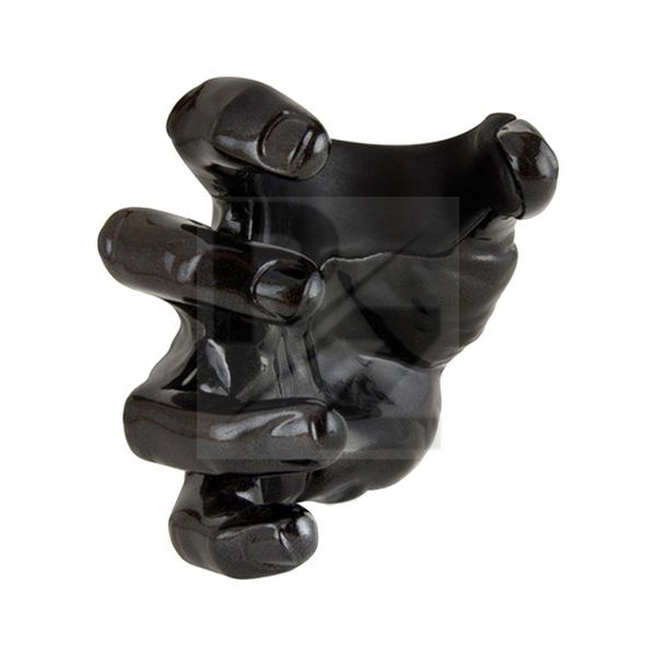 Image Guitar Grip Male Hand Black Metallic Right