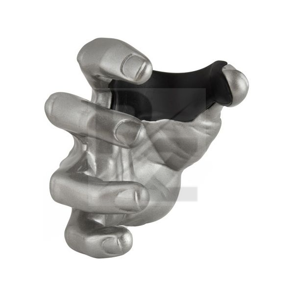 Image Guitar Grip Silver Metallic Male Hand RH