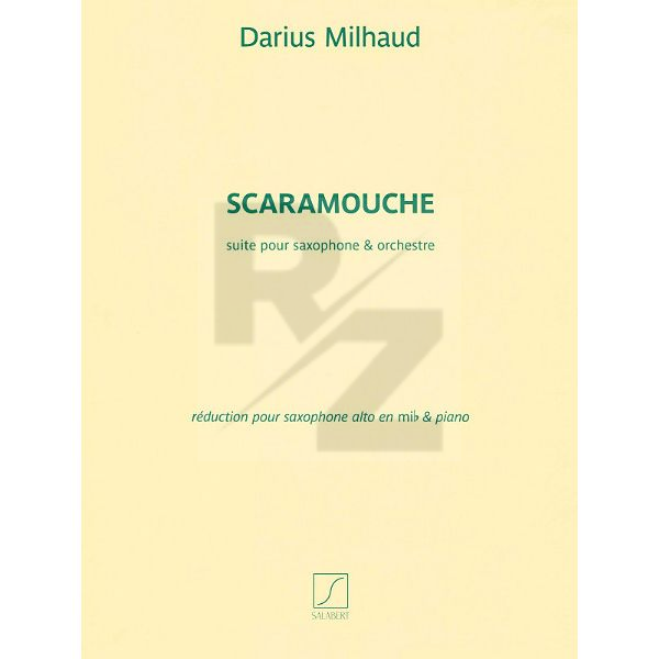 Image Editions Salabert Milhaud Scaramouche A-Sax