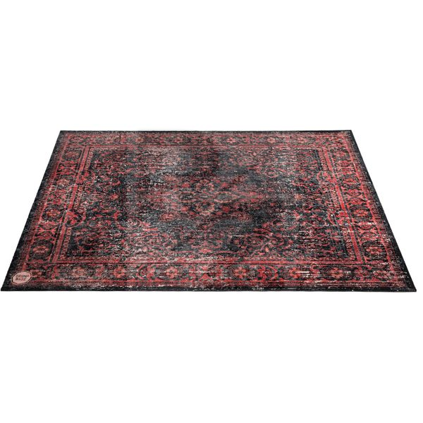 Image Drum N Base Club Drum Rug Black-Red