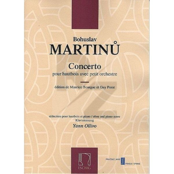 Image Editions Max Eschig Martinu Oboenkonzert